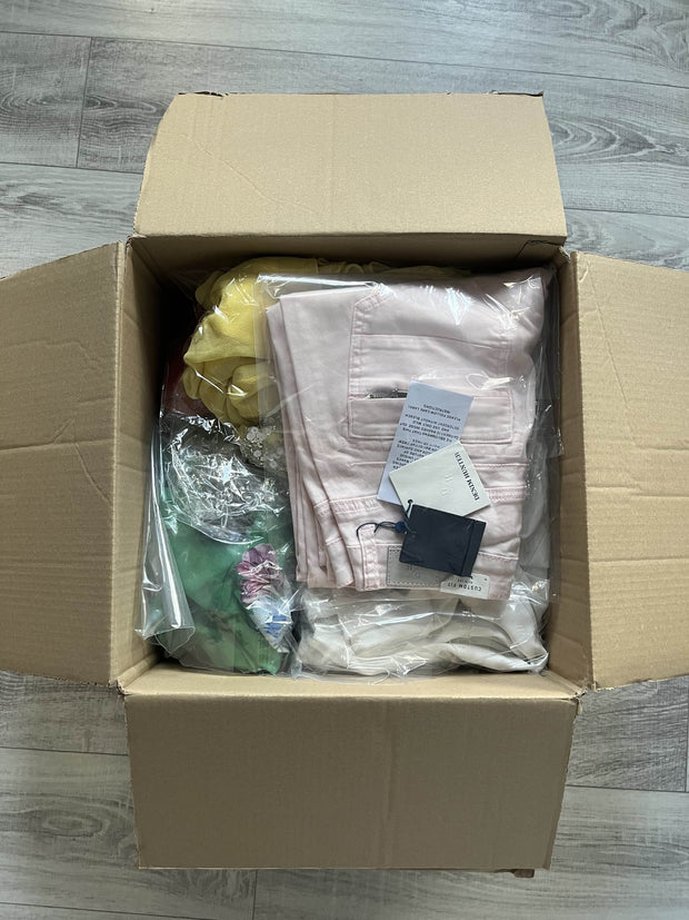 Box odzieżowy mix papierowe metki- zwroty konsumenckie kategoria A/B