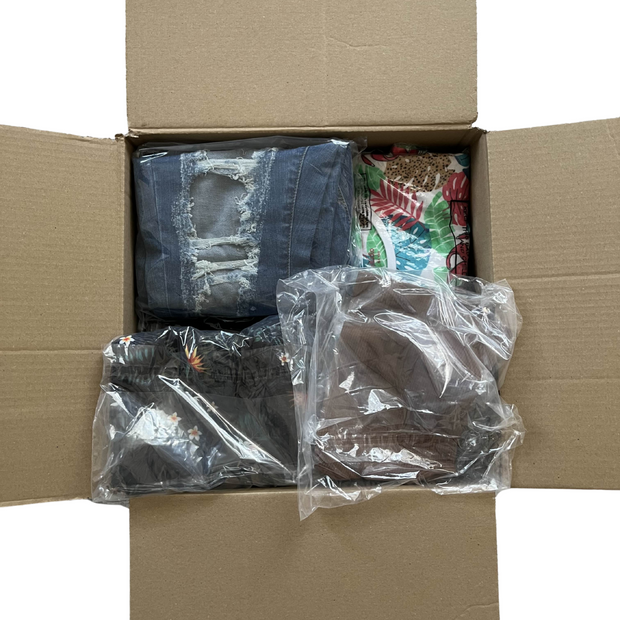 Odzież używana bez metek – box 15 sztuk mix A/B/C hurt Modilo