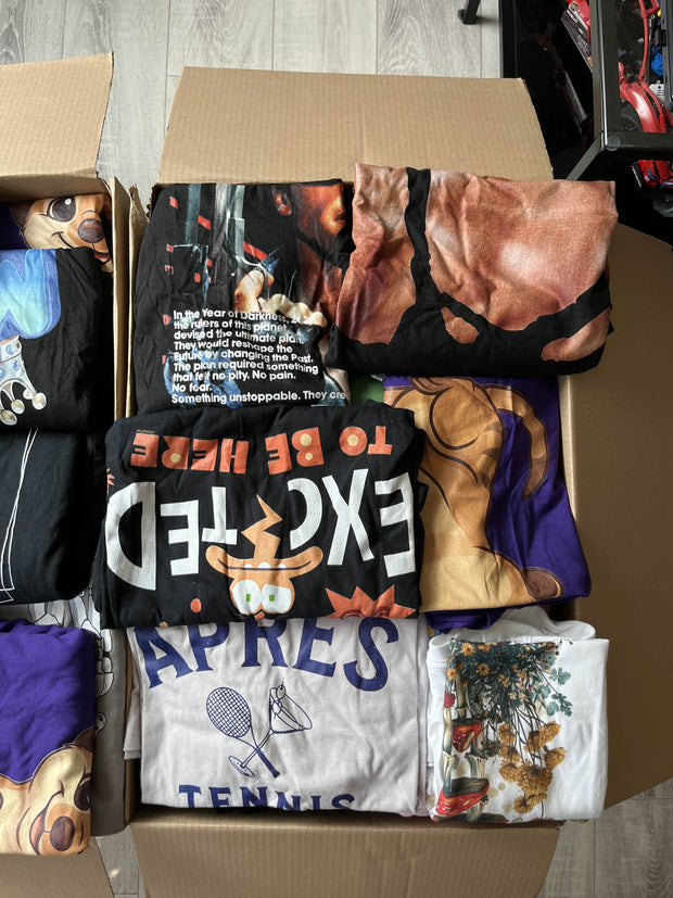Box 100 sztuk T-shirtów (małe rozmiary)
