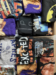 Box 30 T-shirtów dziecięcych i S/M – idealne do odsprzedaży