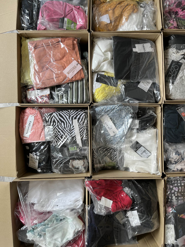 Box odzieżowy 15 sztuk – zwroty konsumenckie | Hurtownia odzież używana i zwroty z Amazona